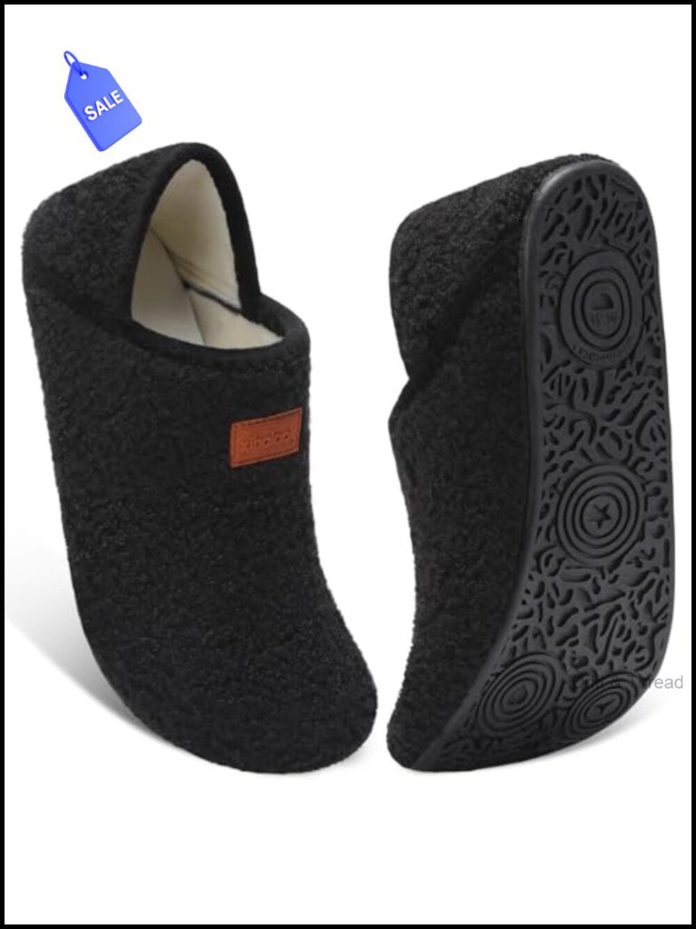 Faux Fur Lined Slip On House Slippers Cozy Indoor Shoes